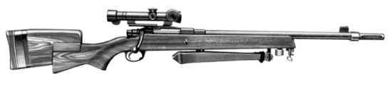 FN 30-11. Снайперская винтовка. (Бельгия)